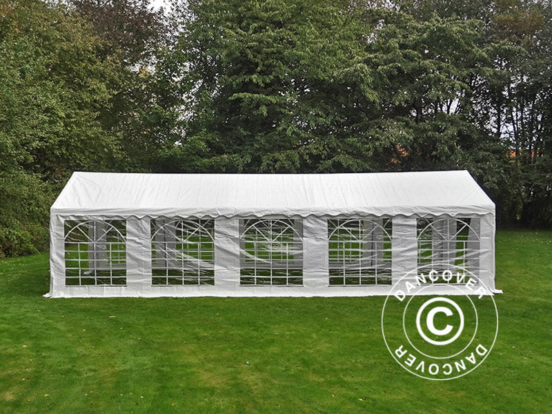 Partytelt PLUS 5x10m PE 700, Hvit + Bunnramme - Image 4