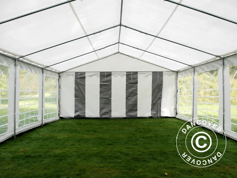 Partytelt PLUS 5x6m PE 700, Grå/Hvit - Image 7