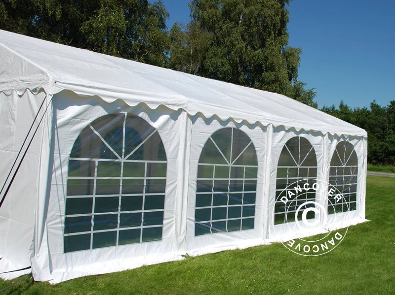 Partytelt SEMI PRO Plus 6x8m PVC 900, Hvit - Image 5