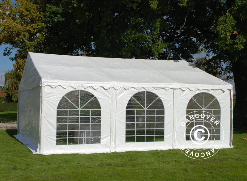 Partytelt SEMI PRO Plus 7x7m PVC 900, Hvit - Image 2