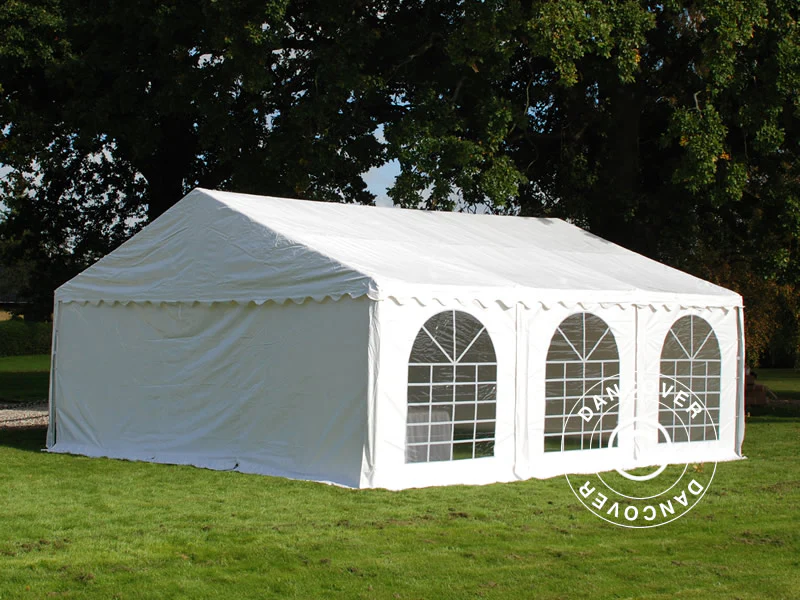 Partytelt SEMI PRO Plus 7x7m PVC 900, Hvit - Image 3