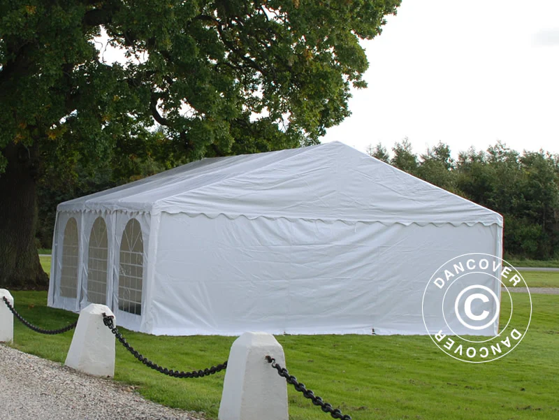 Partytelt SEMI PRO Plus 7x7m PVC 900, Hvit - Image 4