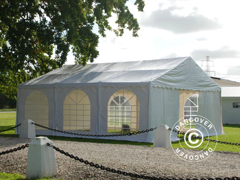 Partytelt SEMI PRO Plus 7x7m PVC 900, Hvit - Image 6