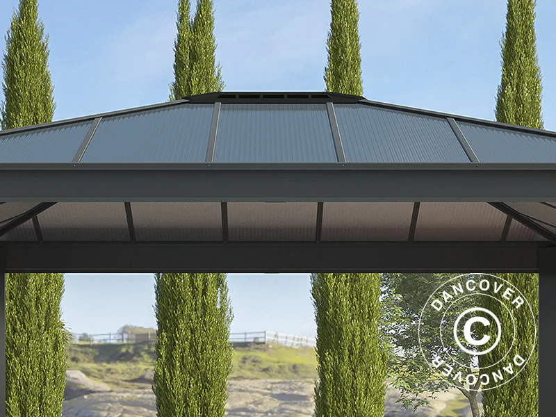 Paviljong Dallas 3,64x4,26m, Antrasitt - Image 4