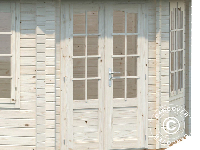 Paviljong i tre m/gulv, 4,21x4,21x3,71m, 14,1m², Naturlig - Image 5