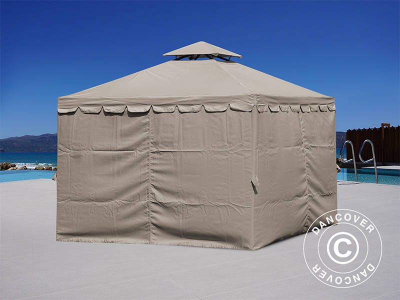 Paviljong Osiris 3x3m, Mørk beige - Image 7