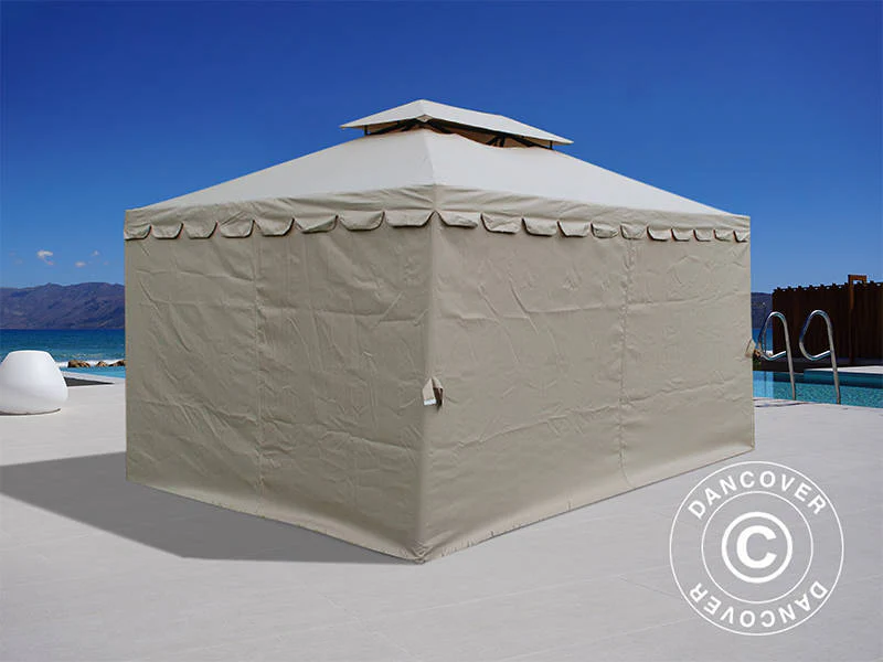 Paviljong Osiris 3x4m, Mørk Beige - Image 8