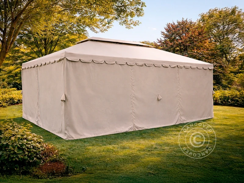 Paviljong Osiris 3x6m, Mørk beige - Image 3