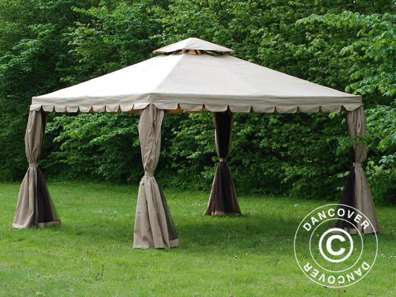 Paviljong Osiris 4x4m, Mørk Beige - Image 5