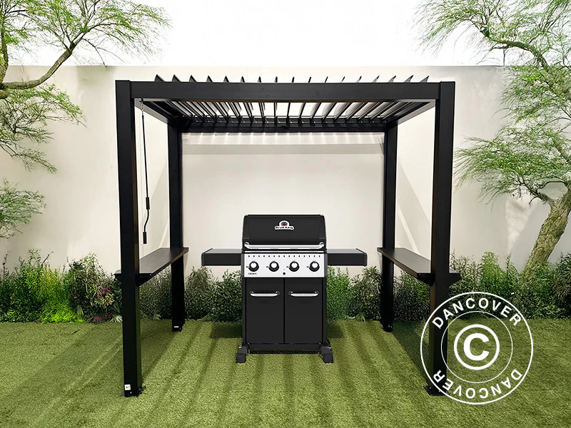 Pergola San Juan for grill, 2,5x1,5x2,3m, Svart - Image 2