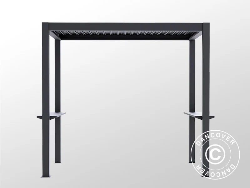 Pergola San Juan for grill, 2,5x1,5x2,3m, Svart - Image 3