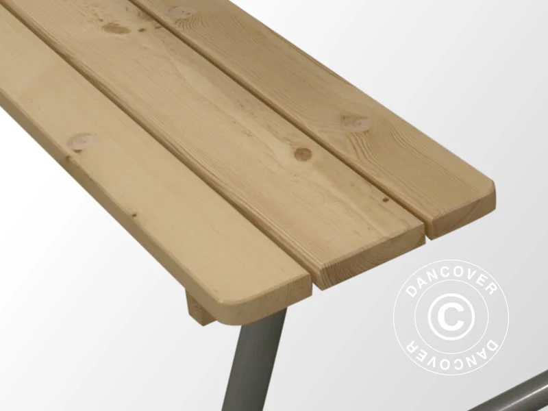 Piknik bord, 1,75x1,60m, Naturlig - Image 3