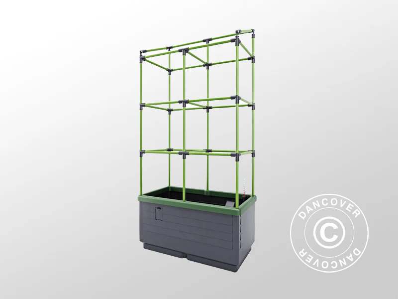 Plantekasse CityJungle m/2 trekk, selvvanningsboks, 62x33x128cm, Antrasitt - Image 4