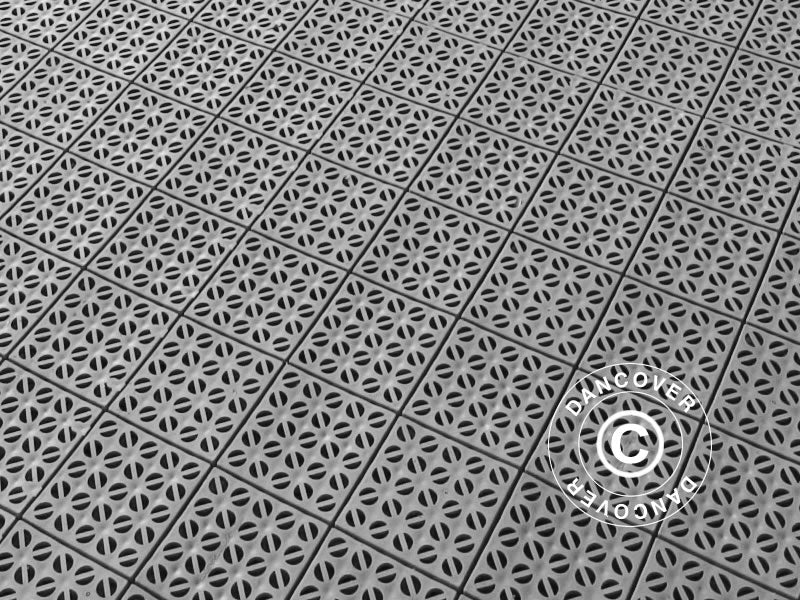 Plastik gulv, Basic, Multiplate, Grå, 9,84 m²