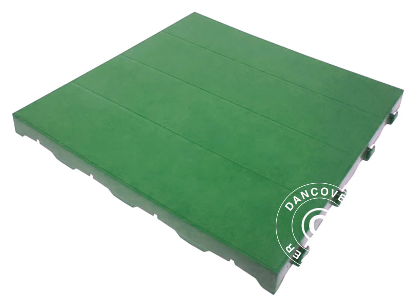 Plastik gulv, Basic, Piastrella, Grønn, 40,32 m²
