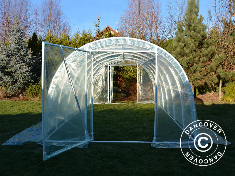 Polytunnel Drivhus 130, 3x6x2,1m, 18m², Transparent - Image 8