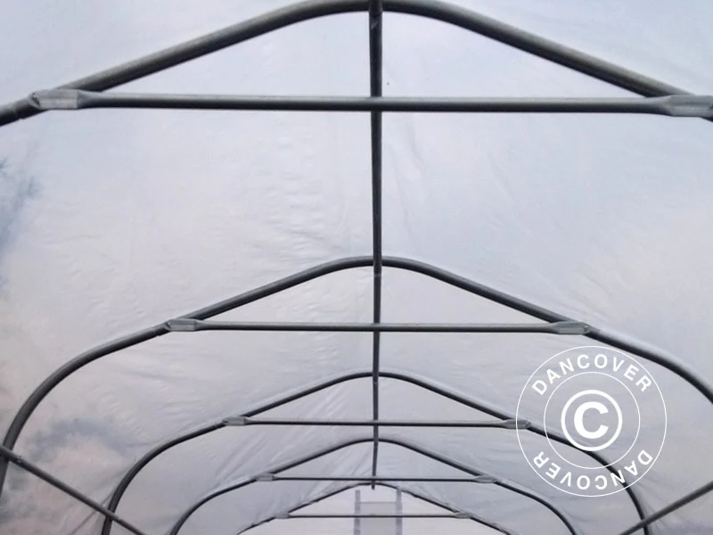 Polytunnel Drivhus, 2,4x2,4x2m, PE, 5,7m², Transparent - Image 9