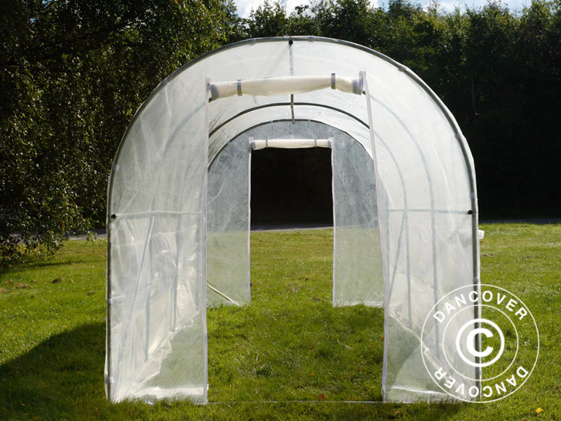 Polytunnel Drivhus 2x4,5x2m, 9m², Transparent - Image 7