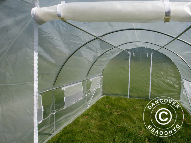 Polytunnel Drivhus 3x3x2m, 9m², Transparent - Image 14
