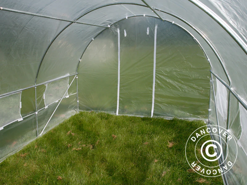 Polytunnel Drivhus 4x4x2m, 16m², Transparent - Image 10