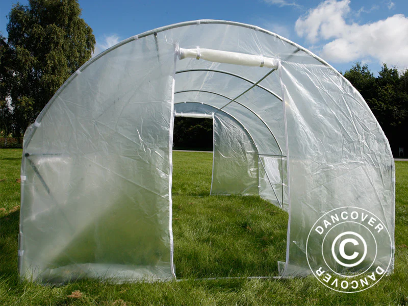 Polytunnel Drivhus 4x4x2m, 16m², Transparent - Image 11
