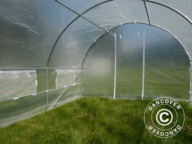 Polytunnel Drivhus 4x4x2m, 16m², Transparent - Image 13