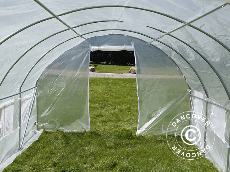 Polytunnel Drivhus 4x4x2m, 16m², Transparent - Image 16