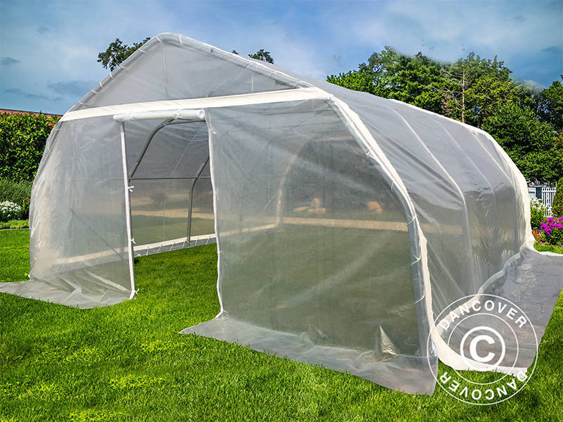 Polytunnel Drivhus, 5,4x6x2,9m, PE, 32,4m², Transparent - Image 7
