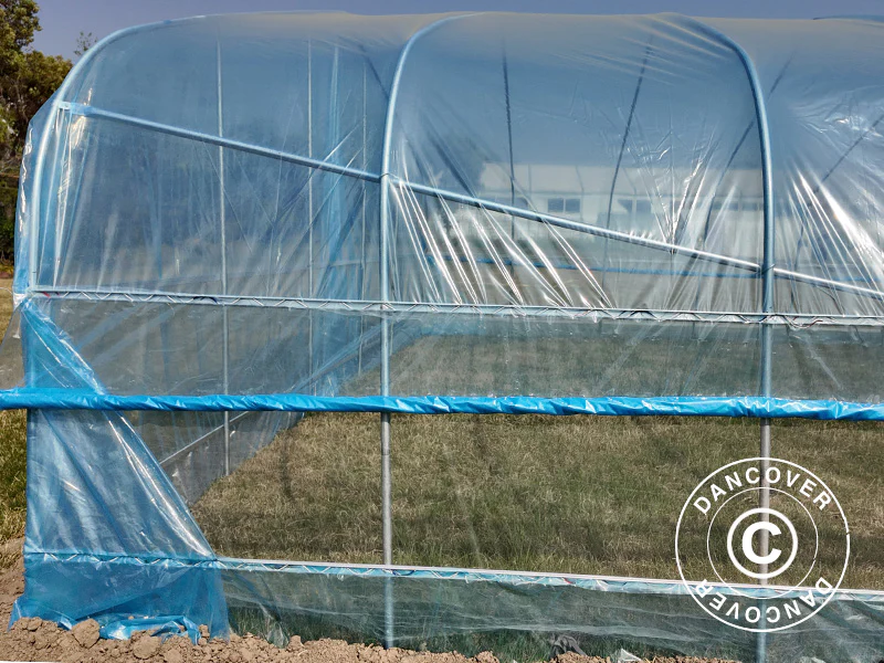 Polytunnel Drivhus, 7,5x10x3m, 100-mikron PO-film, Transparent - Image 10