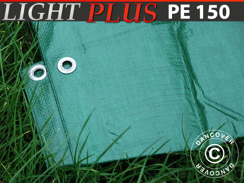 Presenning 10x15m, PE 150g/m², Grønn