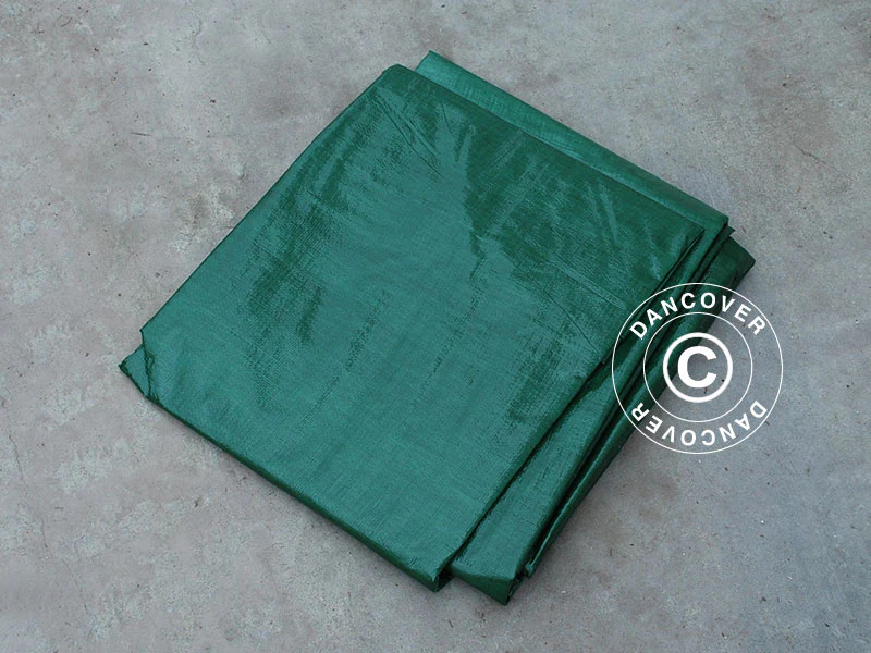 Presenning 10x15m, PE 150g/m², Grønn - Image 3
