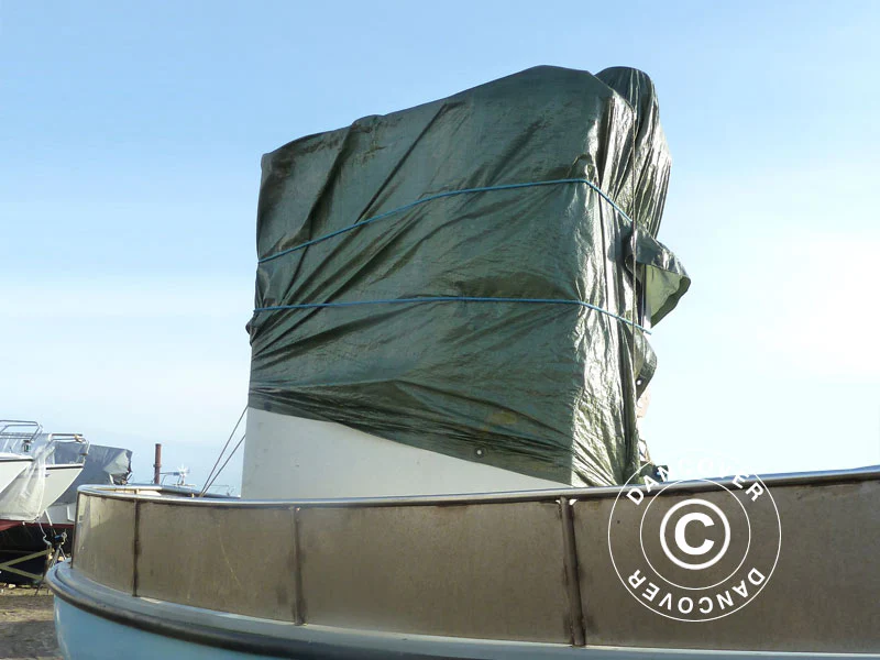 Presenning 2,5x3,6m (15 stk), PE 65g/m², Grønn - Image 11