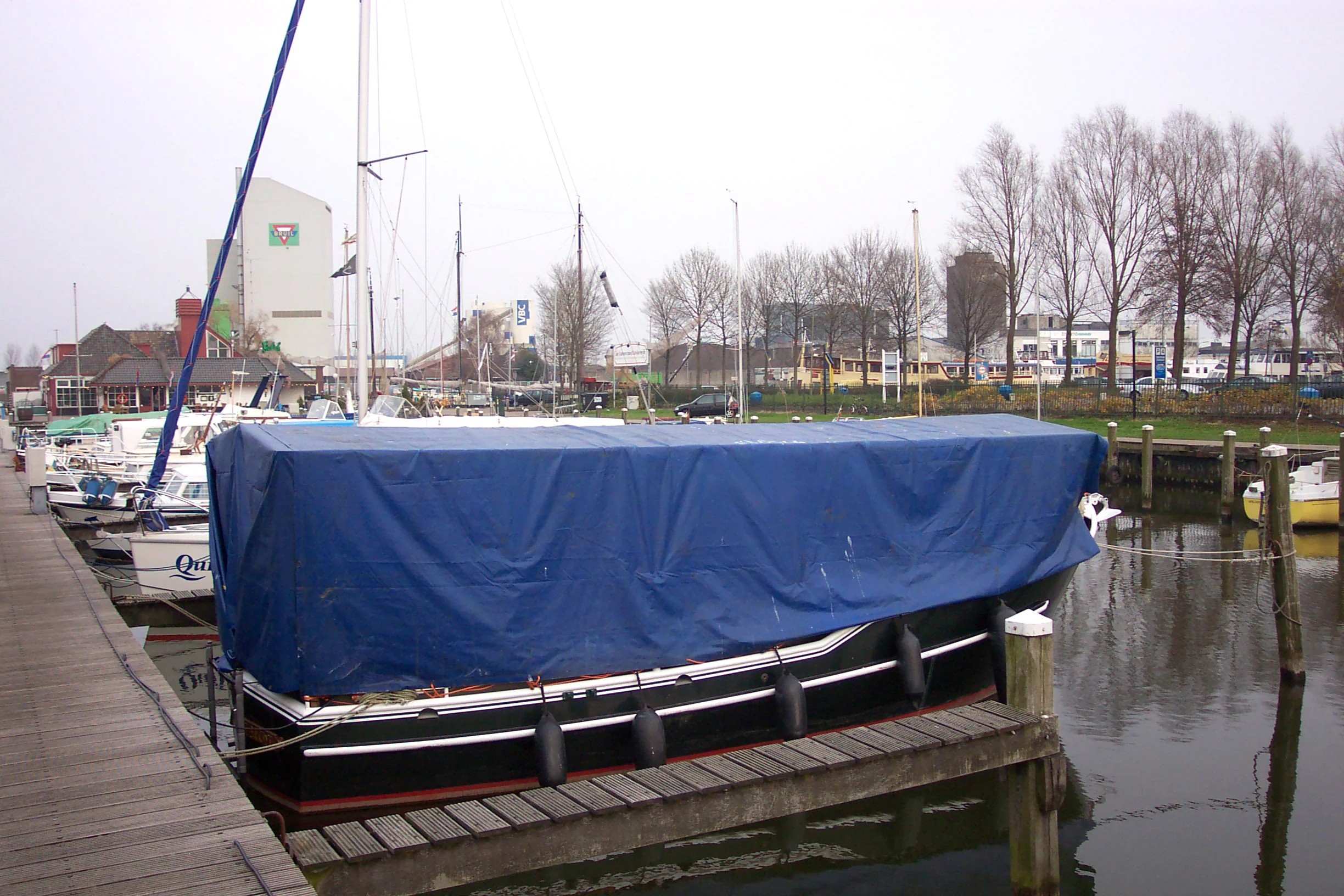 Presenning 4x6m, PVC 570g/m², Blå - Image 15