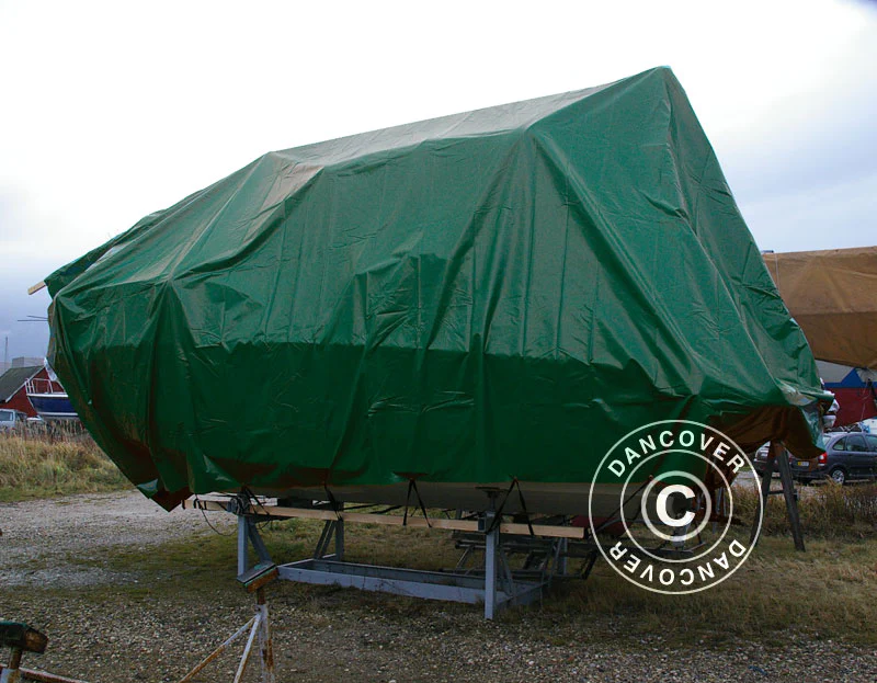 Presenning 4x6m, PVC 600g/m² Grønn, Flammehemmende - Image 10