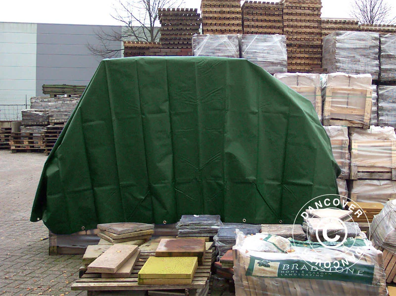 Presenning 4x6m, PVC 600g/m² Grønn, Flammehemmende - Image 11