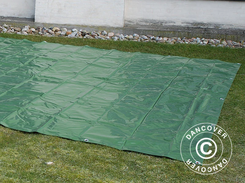 Presenning 4x6m, PVC 600g/m² Grønn, Flammehemmende - Image 9