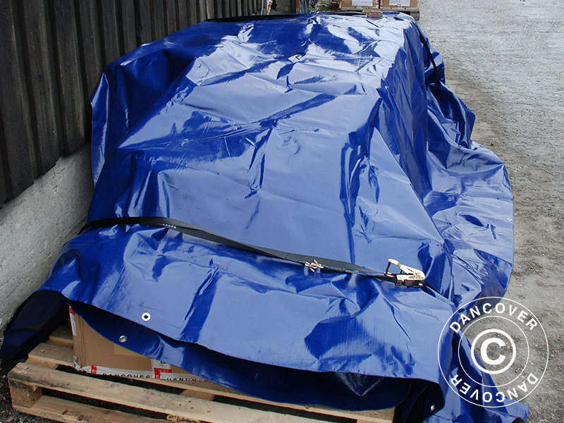 Presenning 6x12m, PE 250g/m², Blå - Image 11