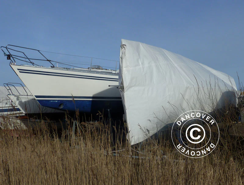 Presenning 6x12m, PE 300g/m², Hvit - Image 3