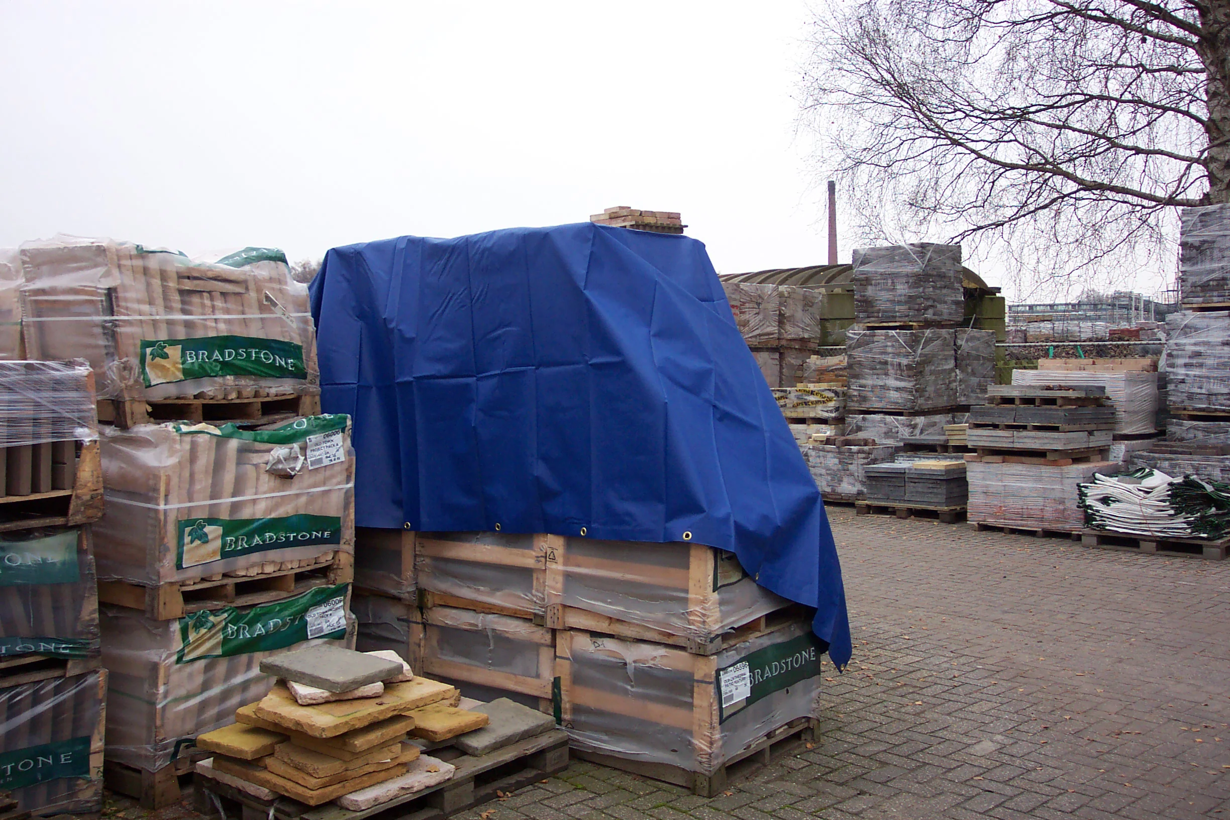 Presenning 6x8m, PVC 570g/m², Blå - Image 13