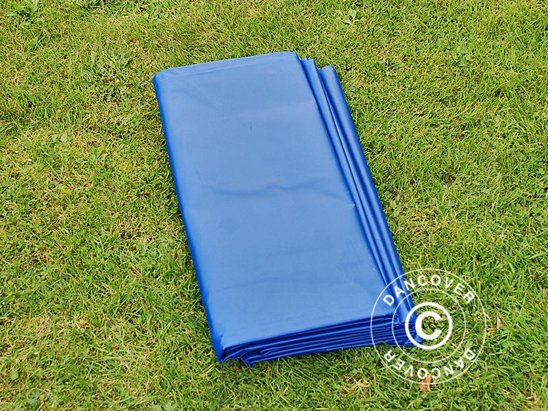 Presenning 6x8m, PVC 570g/m², Blå - Image 3