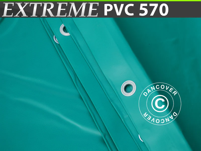 Presenning 6x8m, PVC 570g/m², Grønn