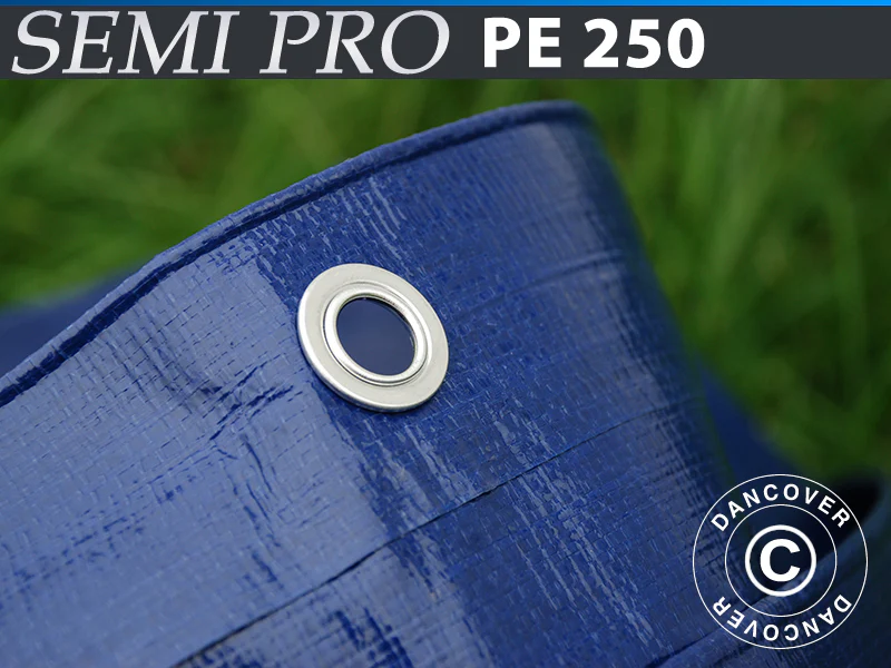 Presenning 8x10m, PE 250g/m², Blå