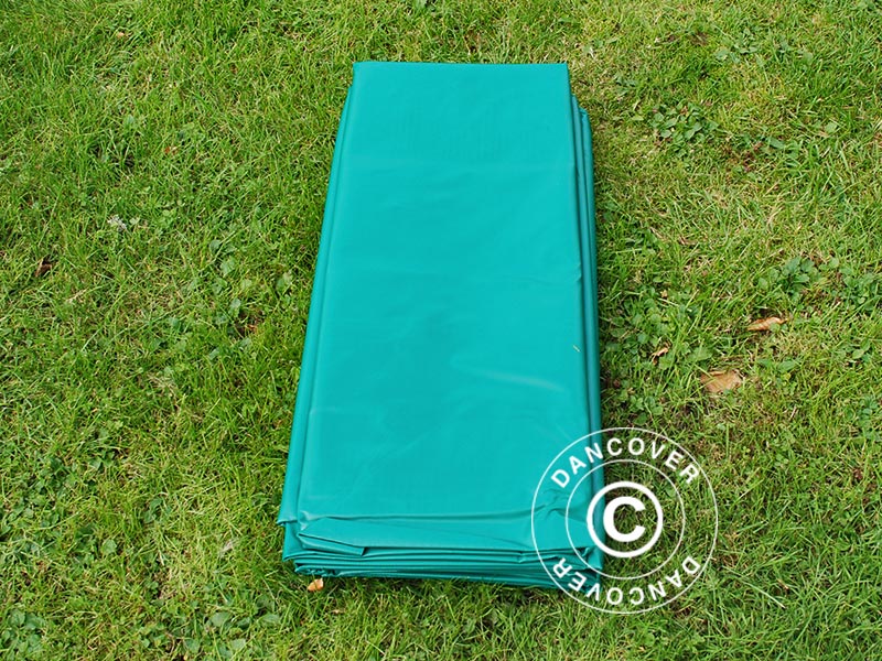 Presenning 8x10m, PVC 570g/m², Grønn - Image 2