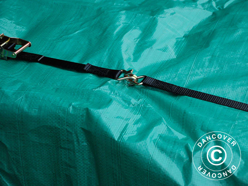 Presenning 8x12m, PE 65g/m², Grønn - Image 7