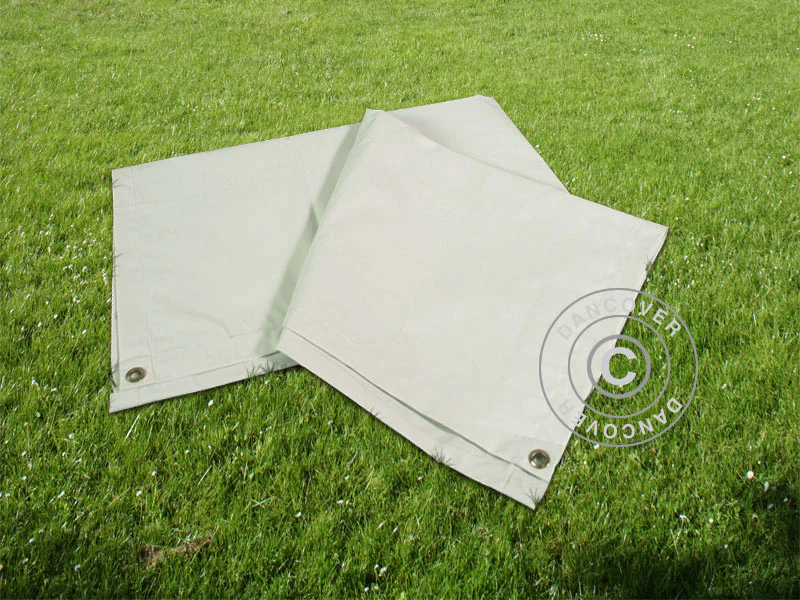 Presenning, garasjetelt underlag 3,76x7,2m PVC, Grå - Image 3