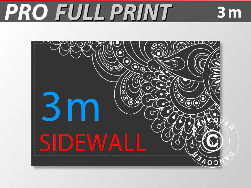 Printet sidevegg 3m for FleXtents PRO