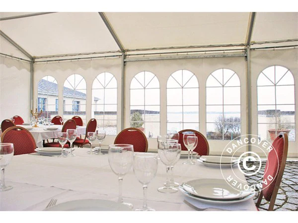 Profesjonelt partytelt EventZone 9x9m PVC, Hvit - Image 2