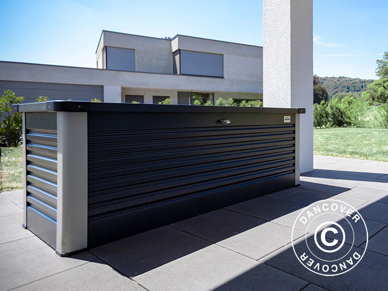 Puteboks, Protect-a-Box, Trimetals, 0,785x1,875x0,725m, 1,47m², Antrasitt - Image 3
