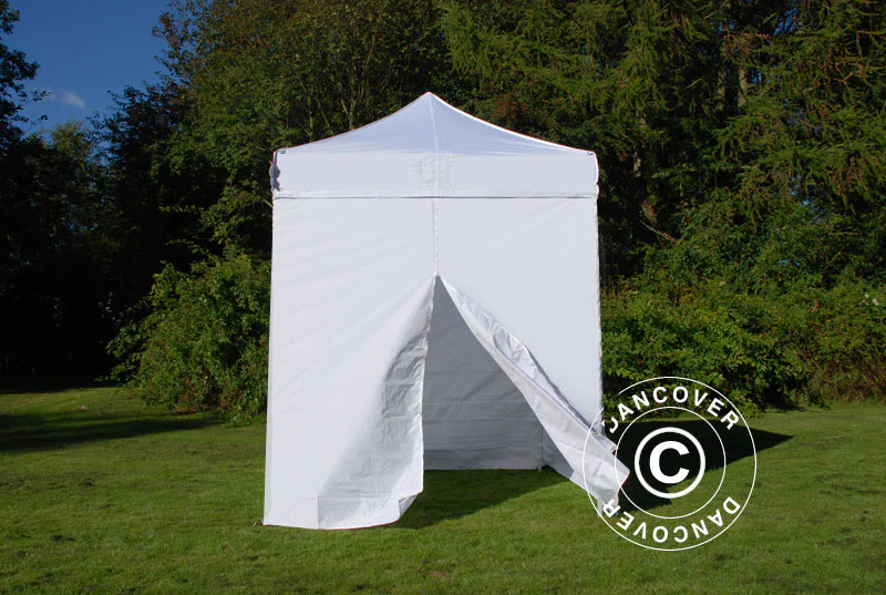 Quick-up telt FleXtents Basic v.2, 2x2m Hvit, inkl. 4 sider - Image 2