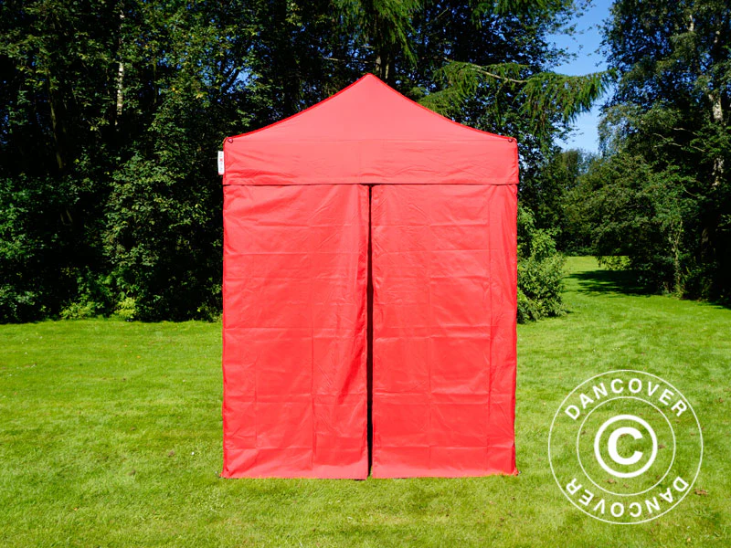 Quick-up telt FleXtents Basic v.2, 2x2m Rød, inkl. 4 sider - Image 5